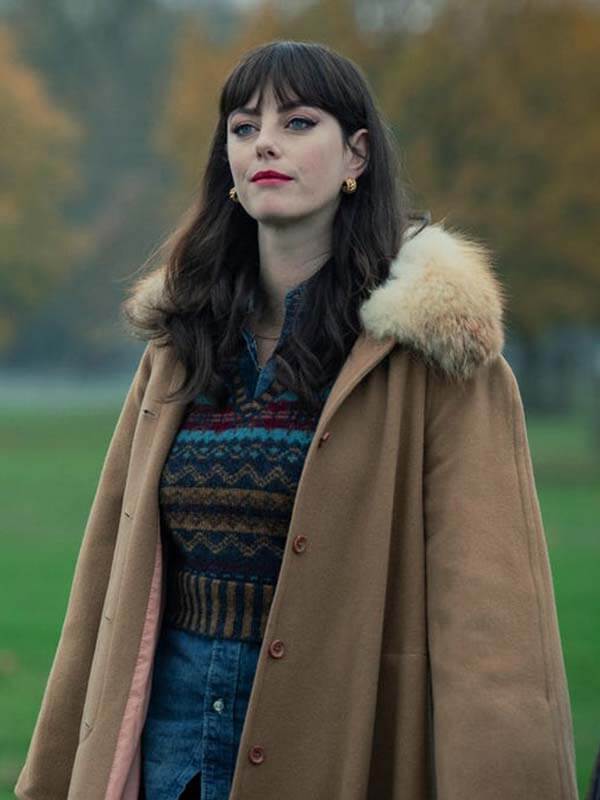 Susie Glass The Gentlemen S01 Brown Wool Coat