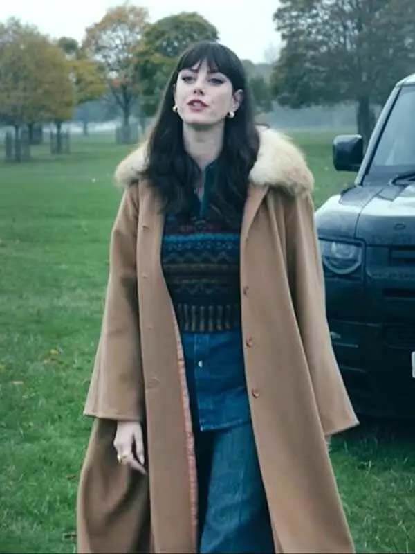 Susie Glass The Gentlemen S01 Brown Wool Coat