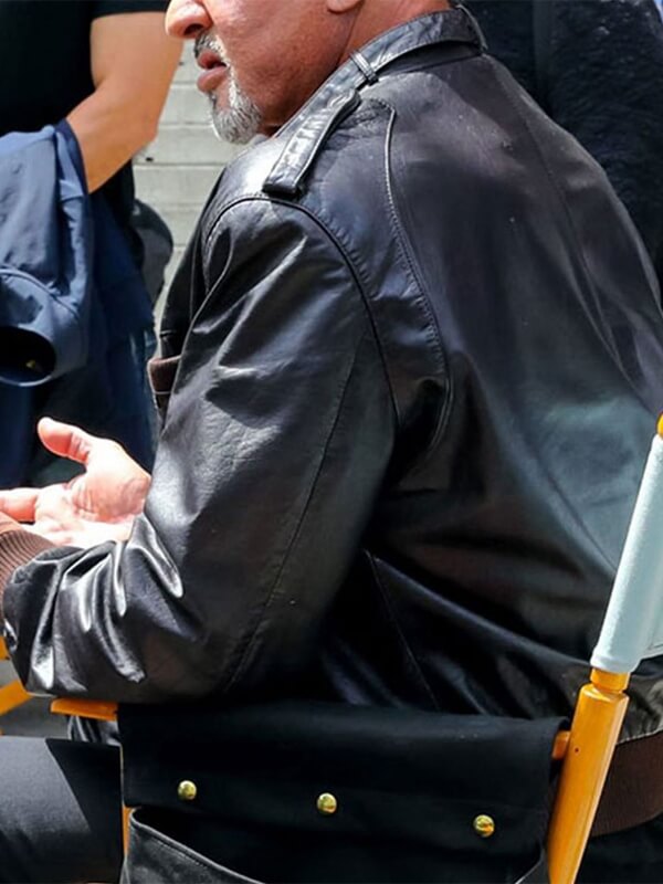 Sylvester Stallone Tulsa King Black Leather Jacket