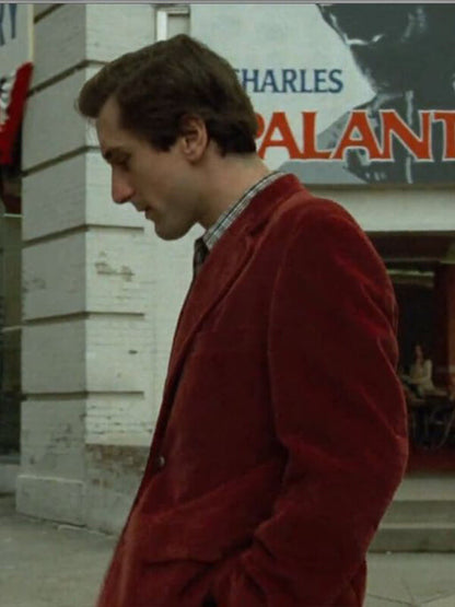 Taxi Driver Travis Bickle Red Velvet Coat