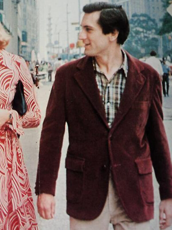 Taxi Driver Travis Bickle Red Velvet Coat