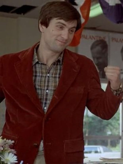 Taxi Driver Travis Bickle Red Velvet Coat