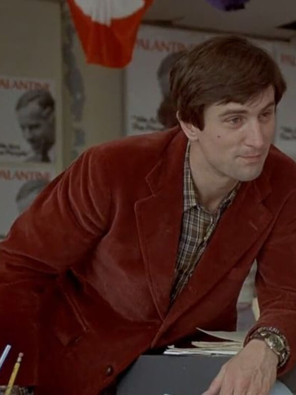 Taxi Driver Travis Bickle Red Velvet Coat