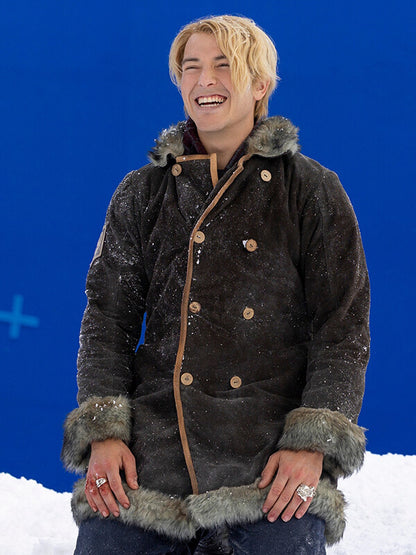 Taz Skylar One Piece S02 Sanji  Brown Suede Coat