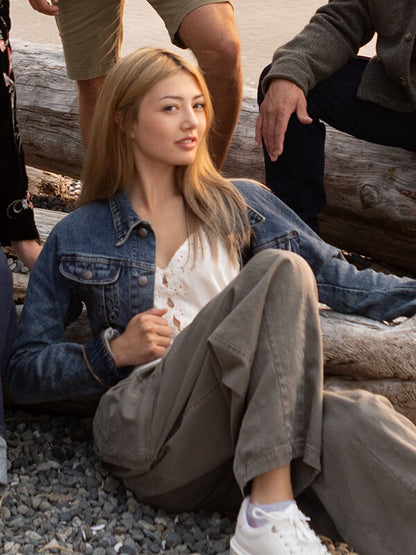 Teagan Tao Crew Girl S01 Blue Denim Jacket