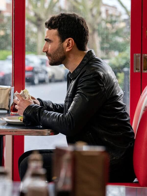 Ted Lasso Brett Goldstein S02 Black Leather Jacket
