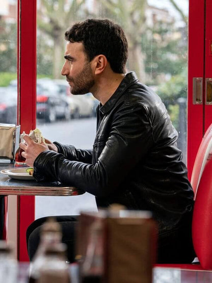 Ted Lasso Brett Goldstein S02 Black Leather Jacket