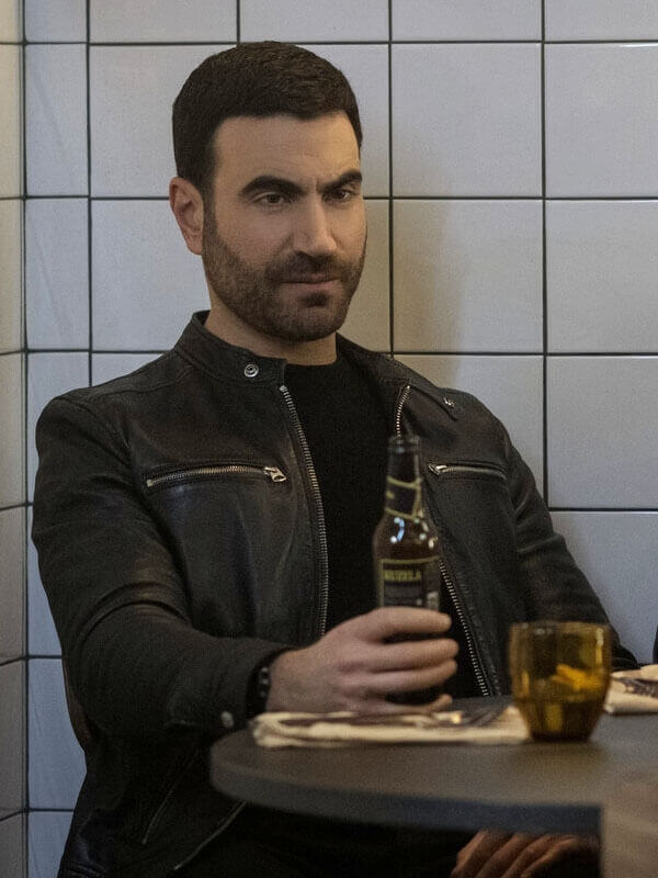 Ted Lasso Brett Goldstein S02 Black Leather Jacket