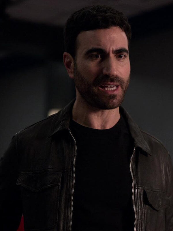 Ted Lasso S01 Roy Kent Black Leather Jacket