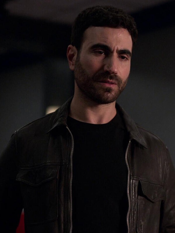 Ted Lasso S01 Roy Kent Black Leather Jacket