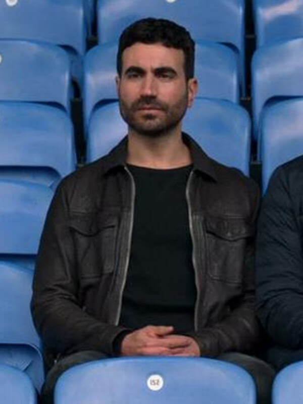 Ted Lasso S01 Roy Kent Black Leather Jacket