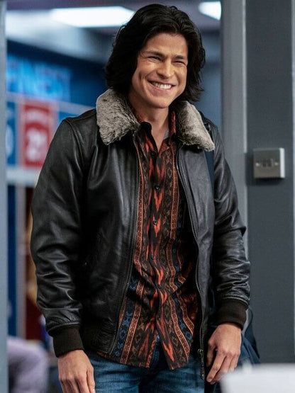 Ted Lasso S02 Dani Rojas Brown Leather Jacket