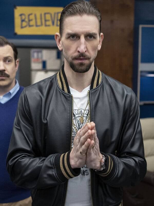 Ted Lasso S03 Zava Bomber Leather Jacket