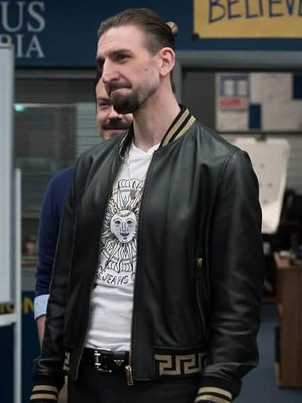 Ted Lasso S03 Zava Bomber Leather Jacket