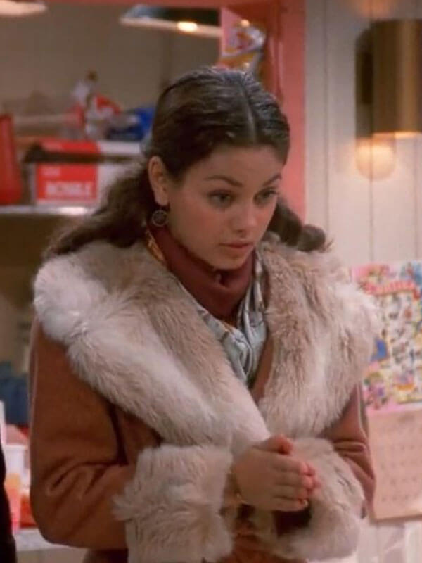 That '70s Show Mila Kunis Brown Shearling Coat