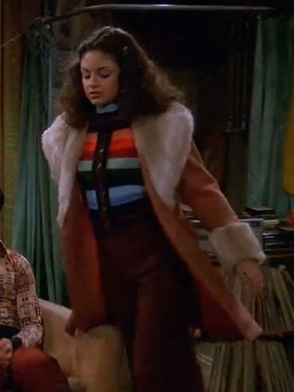 That '70s Show Mila Kunis Brown Shearling Coat