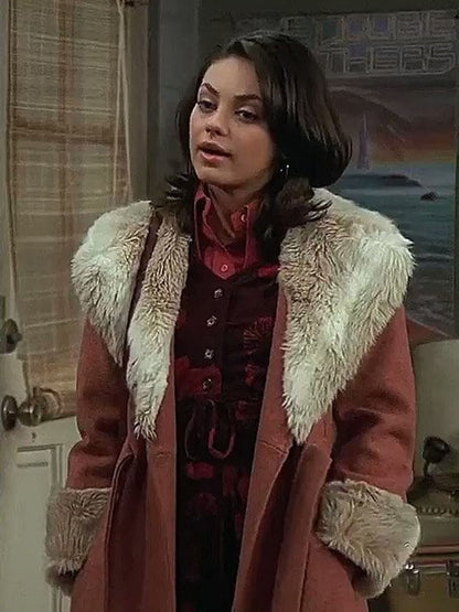 That '70s Show Mila Kunis Brown Shearling Coat