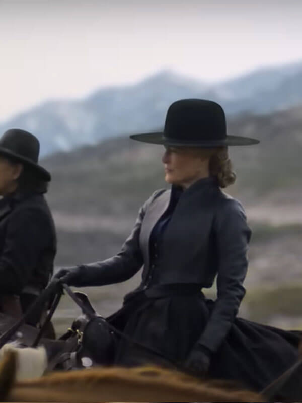 The Abandons S01 Constance Van Ness Black Cropped Jacket