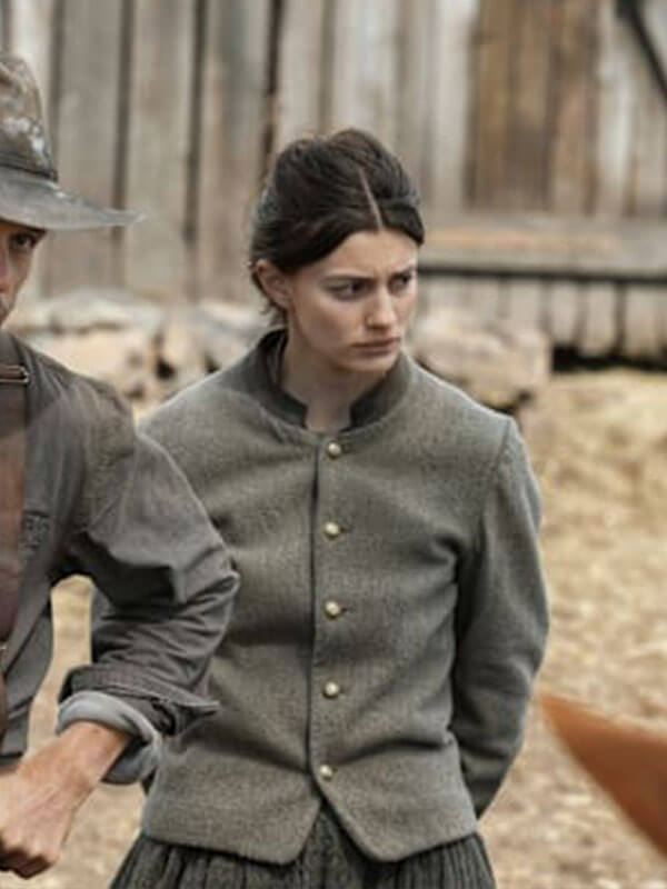 The Abandons S01 Dahlia Teller Grey Wool Jacket