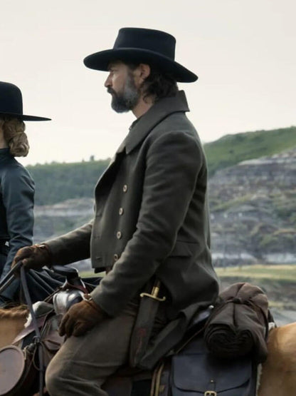 The Abandons S01 Michiel Huisman Brown Wool Coat