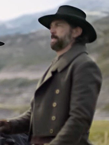 The Abandons S01 Michiel Huisman Brown Wool Coat