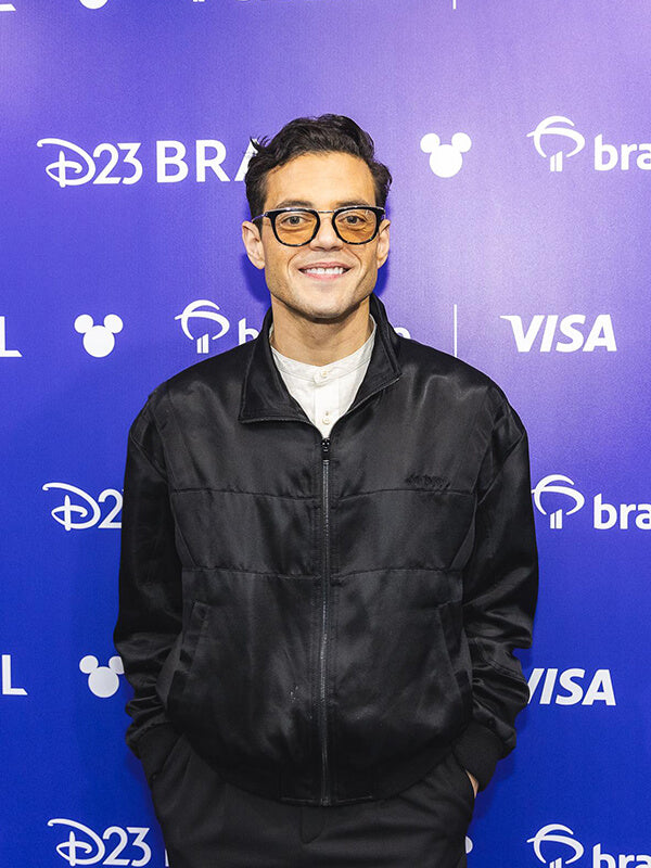 The Amateur 2025 Rami Malek Black Satin Jacket