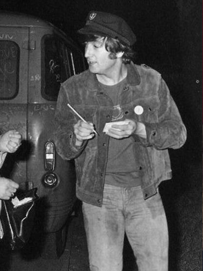 The Beatles John Lennon Rubber Soul Suede Jacket