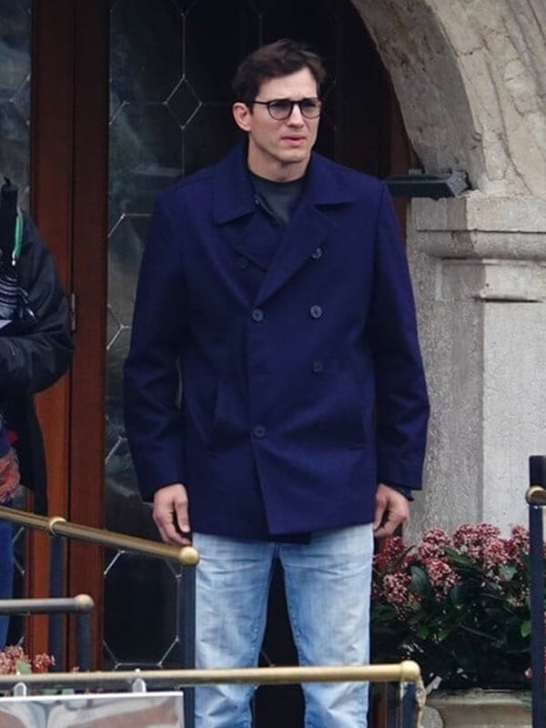 The Beauty 2026 Ashton Kutcher Blue Peacoat
