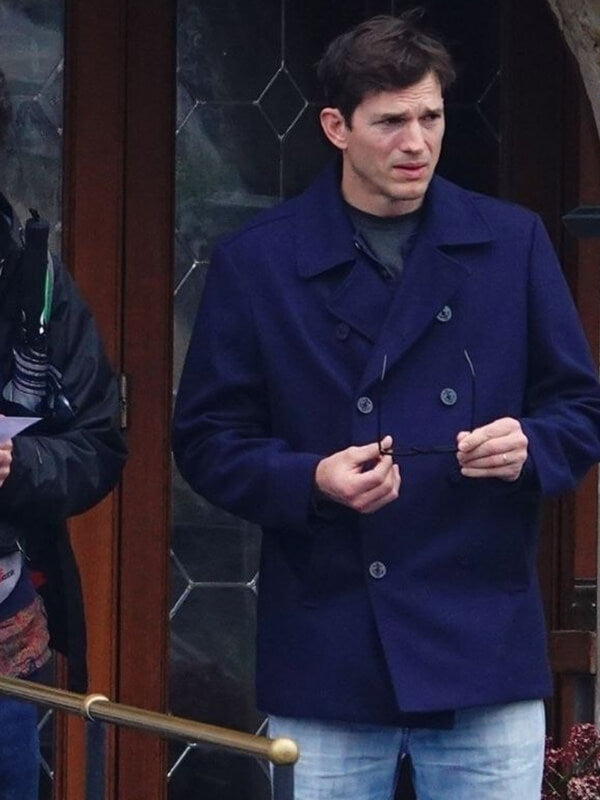 The Beauty 2026 Ashton Kutcher Blue Peacoat