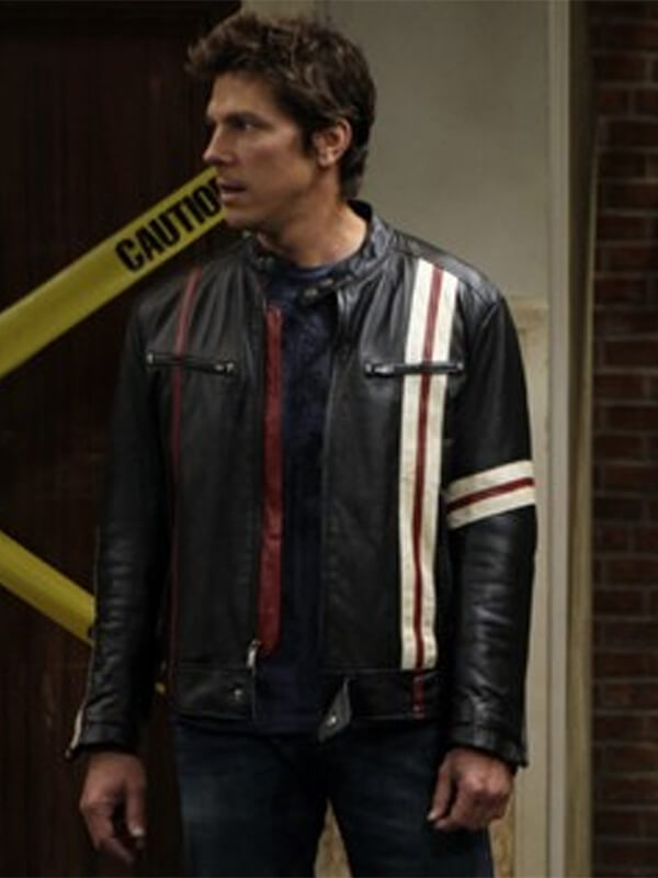 The Big Bang Theory David Underhill Black Leather Jacket