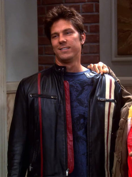 The Big Bang Theory David Underhill Black Leather Jacket