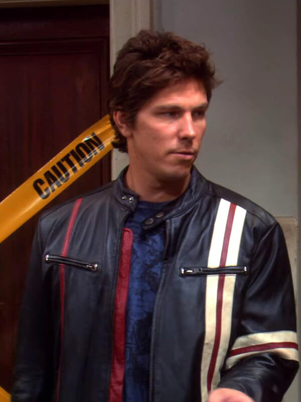 The Big Bang Theory David Underhill Black Leather Jacket