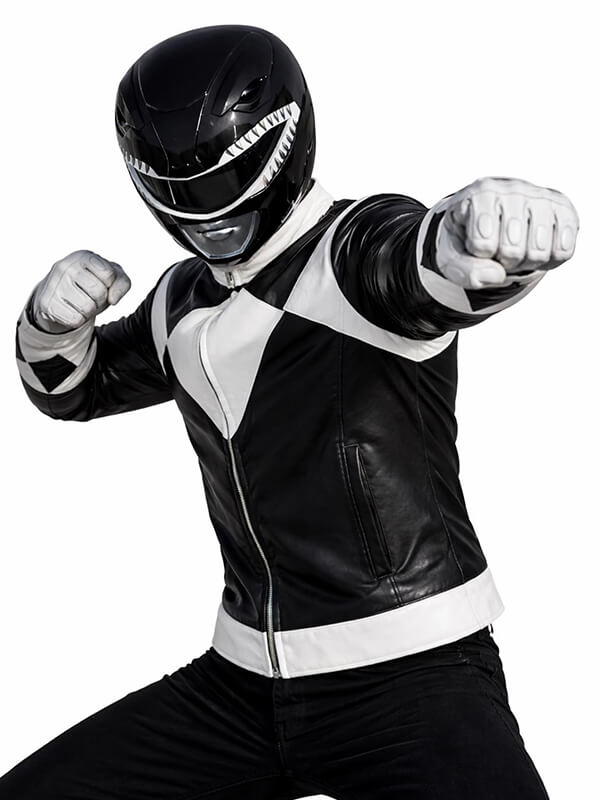The Black Ranger MMPR Once & Always Cosplay Jacket
