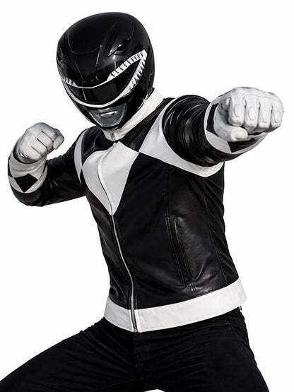 The Black Ranger MMPR Once & Always Cosplay Jacket