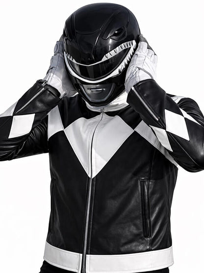 The Black Ranger MMPR Once & Always Cosplay Jacket