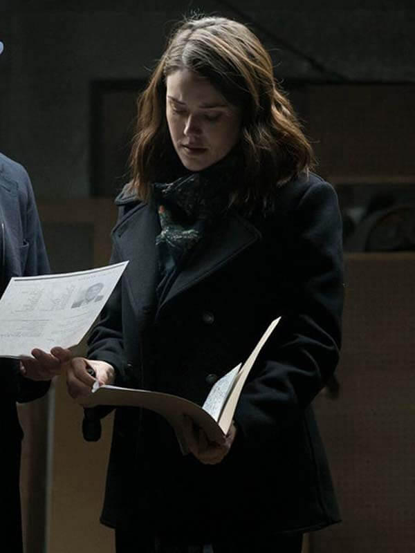 The Blacklist S04 Elizabeth Keen Black Wool Coat