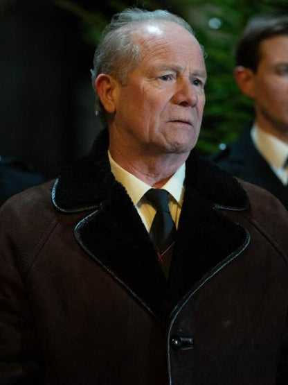 The Bombing of Pan Am 103 Peter Mullan Brown Shearling Coat