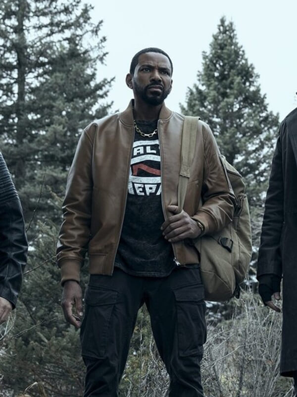 The Boys S05 Laz Alonso Brown Leather Jacket