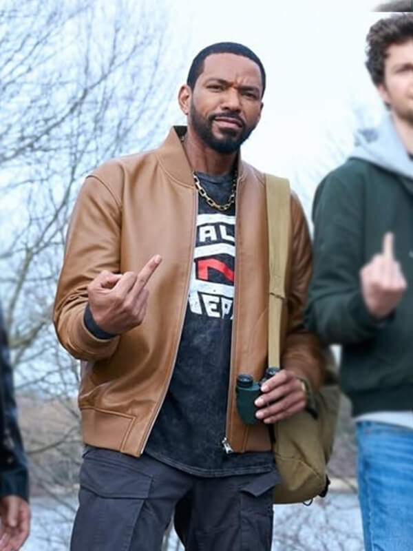 The Boys S05 Laz Alonso Brown Leather Jacket