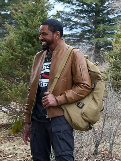 The Boys S05 Laz Alonso Brown Leather Jacket