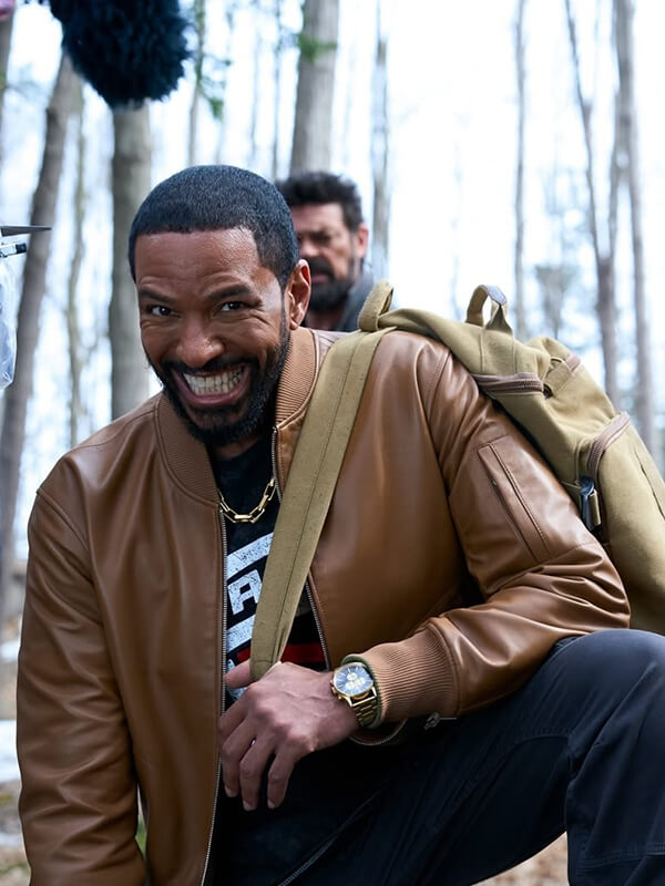 The Boys S05 Laz Alonso Brown Leather Jacket