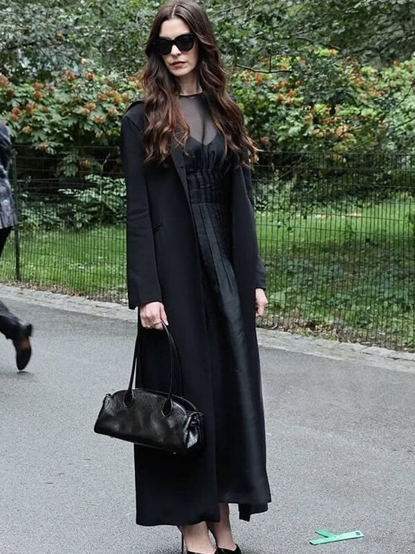 The Devil Wears Prada 2 Anne Hathaway Black Coat
