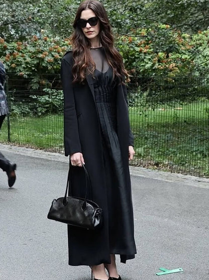 The Devil Wears Prada 2 Anne Hathaway Black Coat