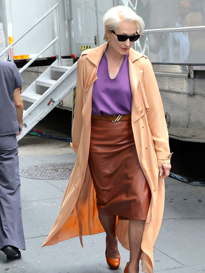 The Devil Wears Prada 2 Miranda Priestly Beige Coat
