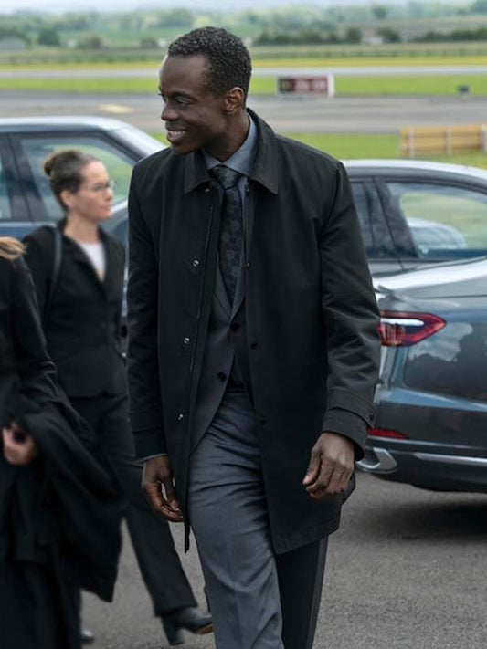 The Diplomat Ato Essandoh Black Cotton Coat