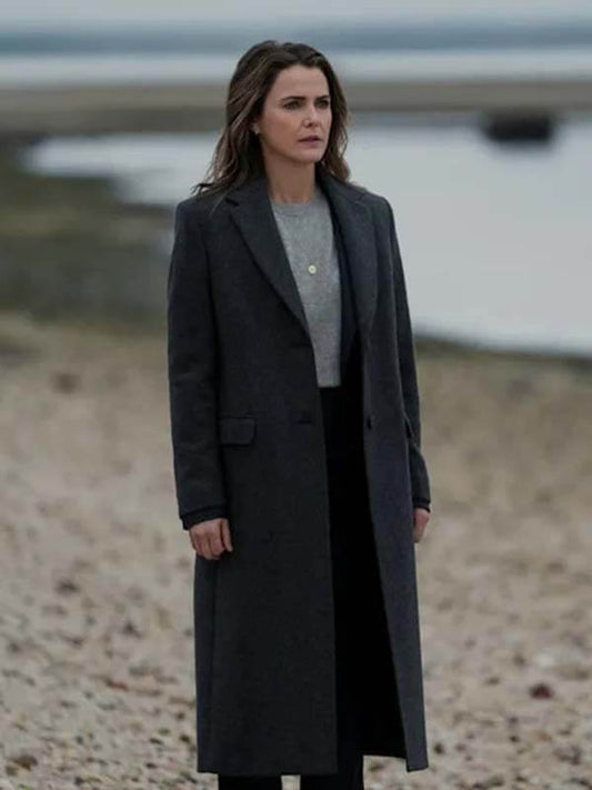 The Diplomat S04 Kate Wyler Gray Wool Coat