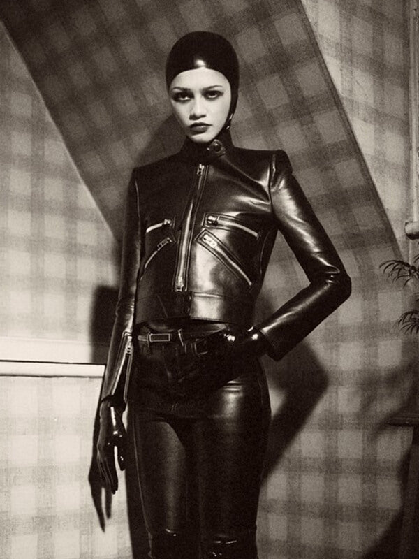 The Drama 2026 Zendaya Black Leather Jacket