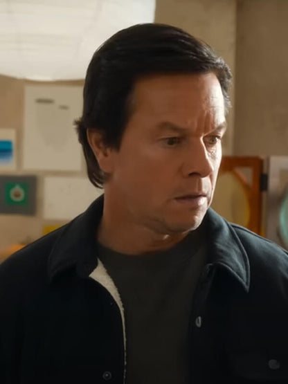 The Family Plan 2 Mark Wahlberg Black Sherpa Jacket