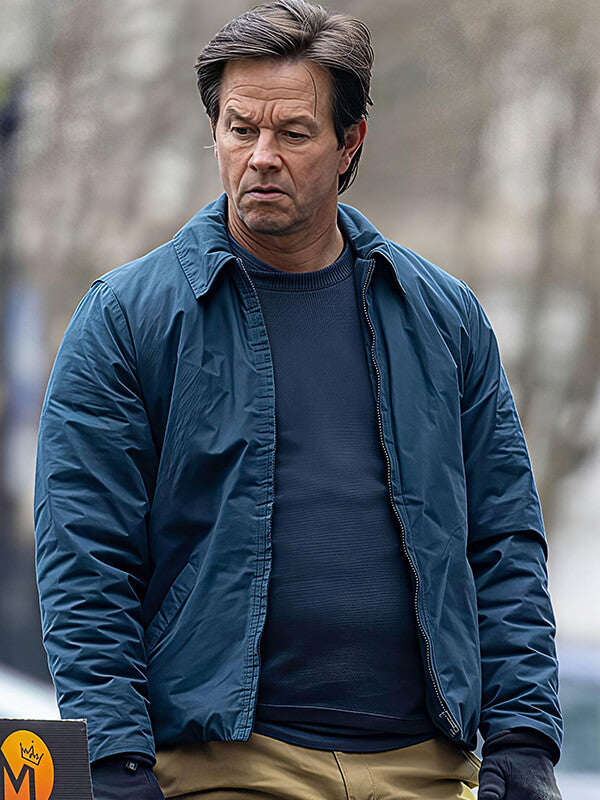 The Family Plan 2 Mark Wahlberg Blue Jacket