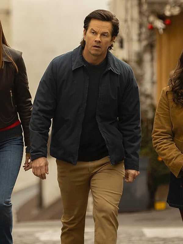 The Family Plan 2 Mark Wahlberg Blue Jacket